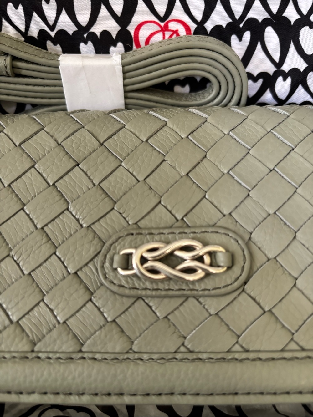 Brand new Brighton interlock large wallet with strap Sage - Picture 3 of 14